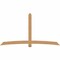 Ekena Millwork Bellingham Timber Gable Bracket, Western Red Cedar, 108"W x 58"H x 3 1/2"D x 5 1/2"F, 13/12 Pitch GBW108X58X0406BEL00SWR - alternate 1